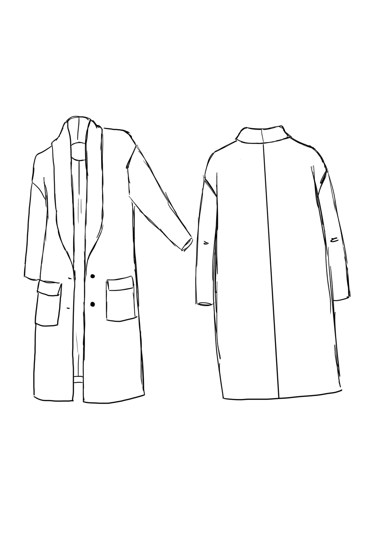 Patron manteau Pam / Patron pochette - Maison Fauve